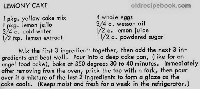 Lemon jello recipes
