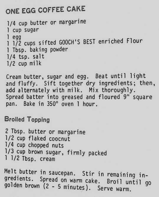 What is a simple coffee cake recipe?