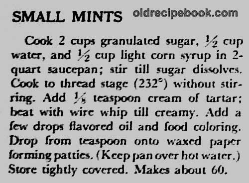 Here 39s another recipe for making small mints