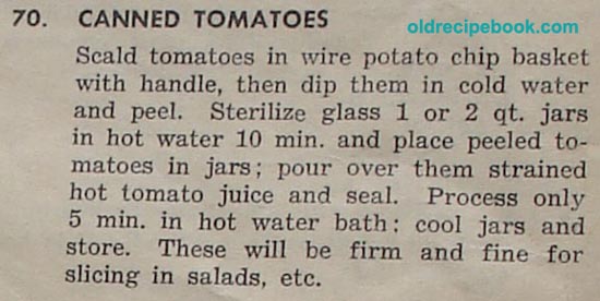 Canned tomatoe recipes