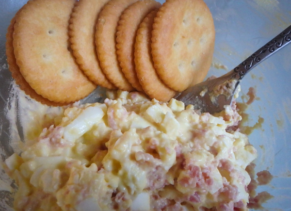 Egg Salad with Crackers