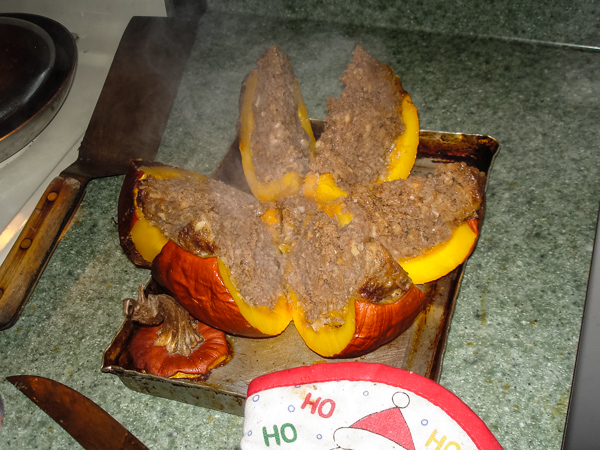 Pumpkin Meatloaf sliced