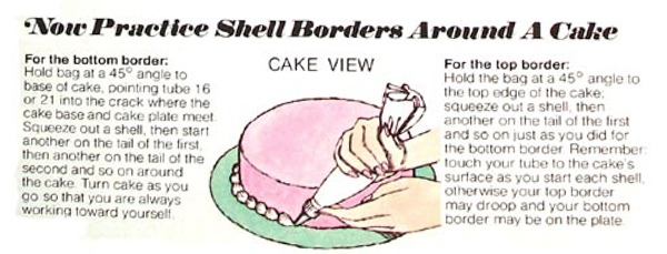 Shell Borders on a Cake