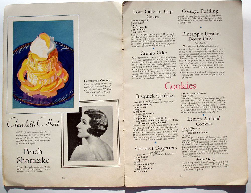 Old Recipes Home >> Bisquick Recipes >>Bisquick Cookies